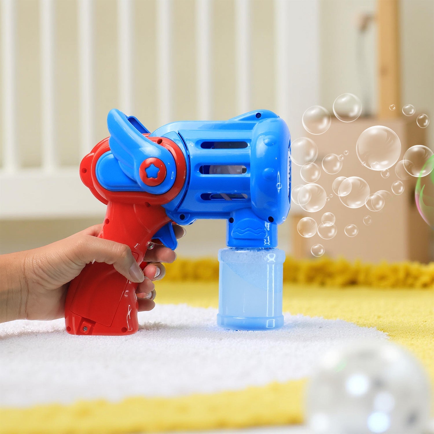 Rechargeable Bubble Gun Toy for Kids (1 Set) Rechargeable Bubble Gun Toy for Kids (1 Set)